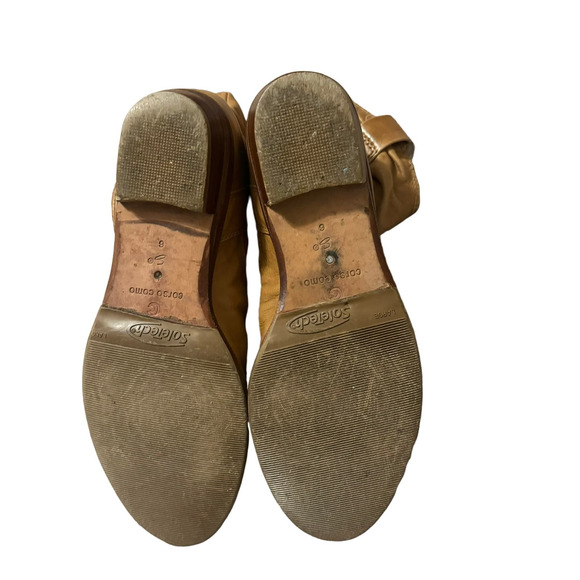 Corso Como Beige Leather Ankle Boots Size 6 - Picture 4 of 5